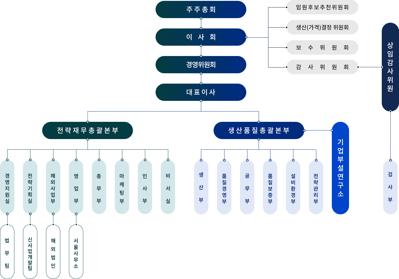 (주)아이리 조직도